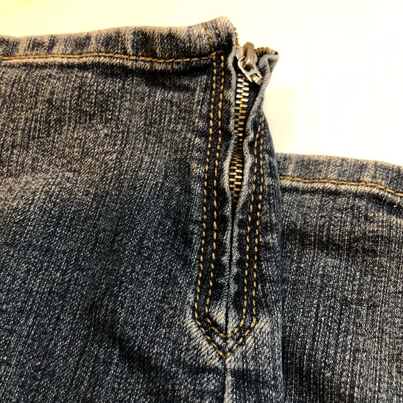 Reset Denim Capris Jeans Size 20, side zippered at bottom , front pockets - Picture 10 of 11